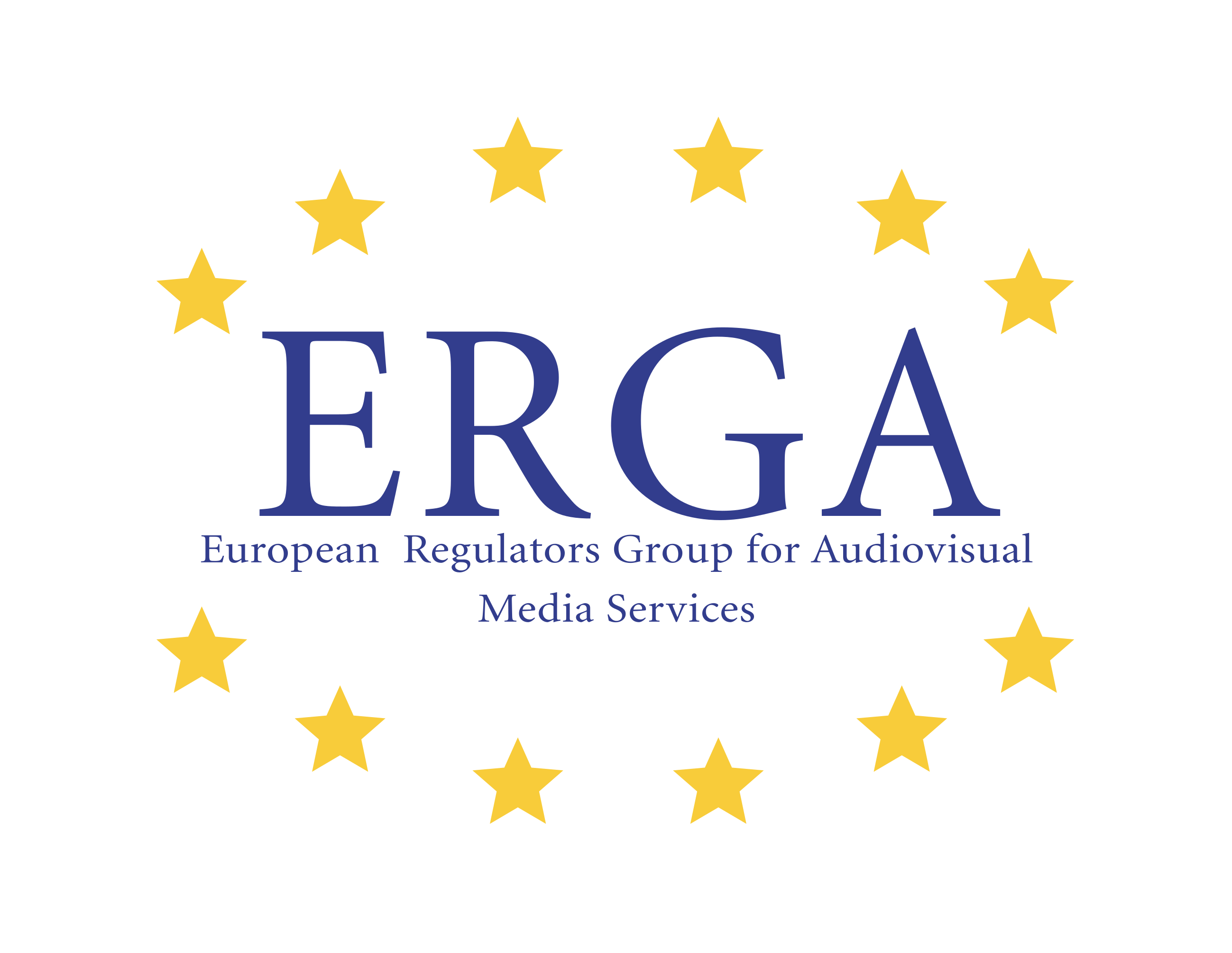 The image shows the logo of ERGA