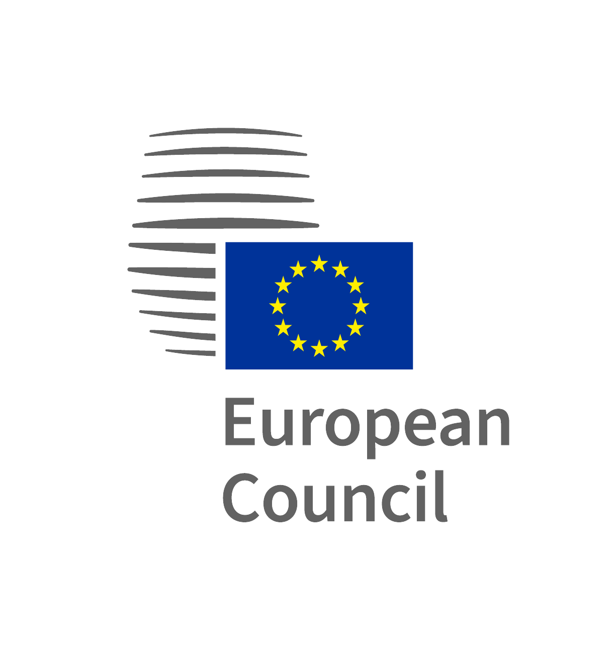 The image shows the logo of the European Council