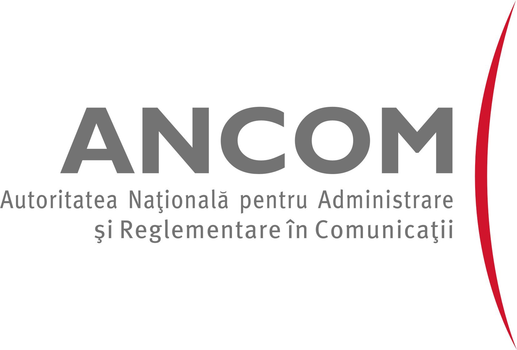 The image shows the ANCOM logoRomania