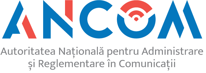 The image shows the logo of the Romanian regulator ANCOMRomania